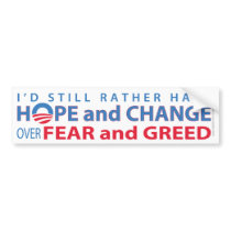 I'd Rather Have Hope and Change over Fear & Greed