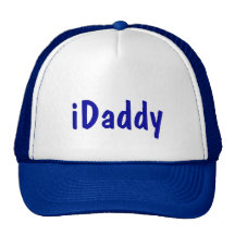 iDaddy blue white father's day new dad hat