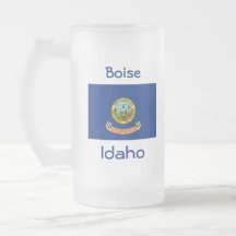 Idaho Flag Map City Mug
