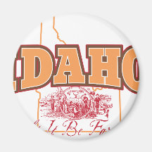 Idaho Fridge Magnet