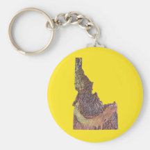 Idaho Map Keychain