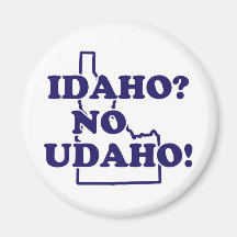 Idaho No Udaho Refrigerator Magnets