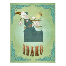 Idaho State Map – Green Postcards