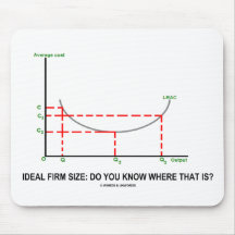 Ideal Firm Size: Do You Know Where That Is? Mouse Mat