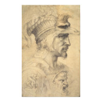 Ideal head of a warrior posters