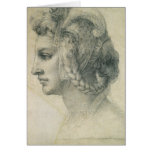 Ideal Head of a Woman by Michelangelo cards