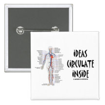 Ideas Circulate Inside (Circulatory System) Button