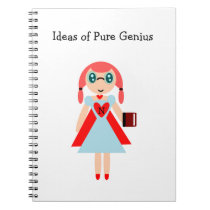 Ideas of Pure Genius super nerd notebook notebooks