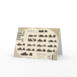 Identification Chart WWII Medium Tanks Card