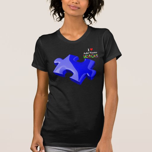 IDIC15 Womens Dark Shirt Blue Puzzle Customise