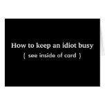 idiot . card