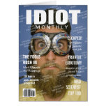 Idiot Personalised Magazine Cover cards