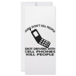 Idiots With Cell Phones Kill People rack cards