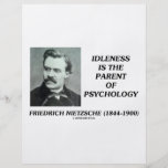 Idleness Is The Parent Of Psychology Personalised Flyer