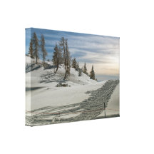 Idyllic winter gallery wrapped canvas