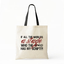 If all the world's a stage ... canvas bags