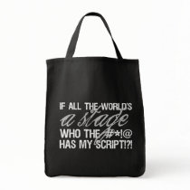If all the world's a stage ... canvas bags