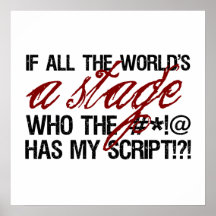 If all the world's a stage ... print