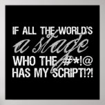 If all the world's a stage ... posters