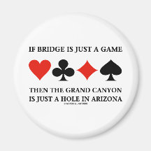 If Bridge Is Just A Game Then Grand Canyon Hole Fridge Magnets