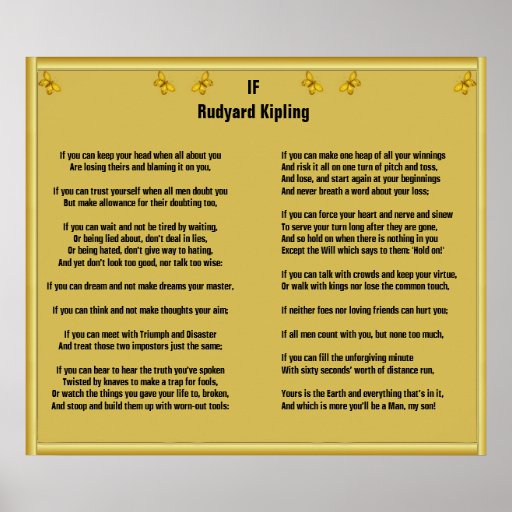 If by rudyard kipling essay