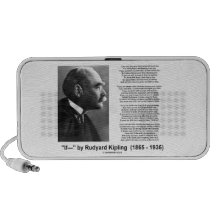 If- by Rudyard Kipling Motivational Advice Poem Portable Speakers