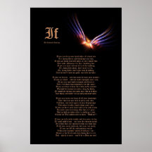 If by Rudyard Kipling with Phoenix Firebird Print