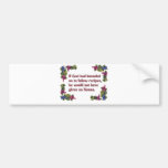 If God Had Intended Us To Follow Recipes Bumper Sticker