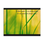 If God sends us on strong paths, postcards