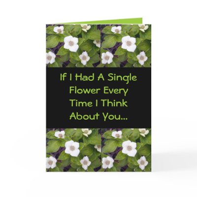 If I Had A Single Flower Cards by CreatureCreations
