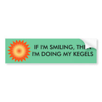 IF I'M SMILING, THEN... - bumper sticker