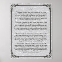 IF Inspiring Poem for Young Men by Rudyard Kipling Print