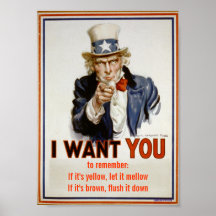 If it's yellow, let it mellow... poster