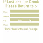 If Lost and / or Drunk Please Return to t-shirts