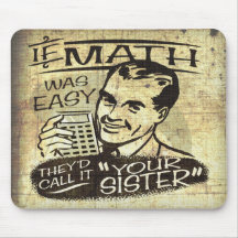If Math Was Easy Mousemat