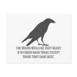 If No Birds Sang Post Card