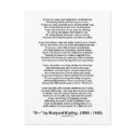 If Poem By Rudyard Kipling (Inspirational Poem) postcards