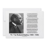 "If— " Poem By Rudyard Kipling Invite invitations