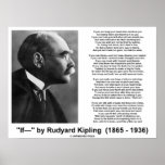 If Poem By Rudyard Kipling (Kipling Picture) Print