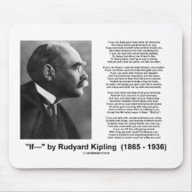 "If— " Poem By Rudyard Kipling Mousepads
