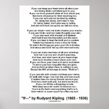 If Poem By Rudyard Kipling (No Kipling Picture) Print