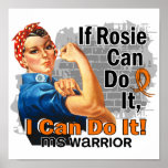 If Rosie Can Do It MS Warrior Print