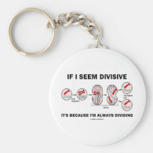 If Seem Divisive It's Because I'm Always Dividing Keychain