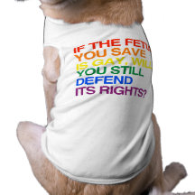 IF THE FETUS YOU SAVE IS GAY PET CLOTHES