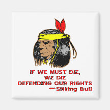 If We Must Die We Die Defending Our Rights Refrigerator Magnet