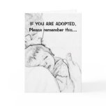 If you are adopted, please remember this... cards