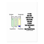 If You Are Not Part Solution Supernate Precipitate Postcards