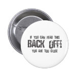 If You Can Read This BACK OFF - emo alternative Button