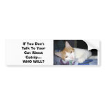 If You Don't Talk To Your Cat About Catnip bumper stickers
