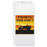 If You Own It A Trucker Brought It  #0011 rack cards
